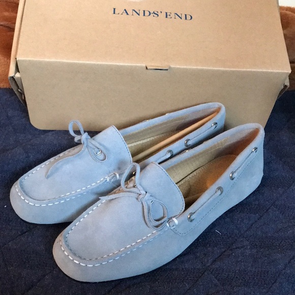 Lands' End Shoes - LANDS END || Joanne suede classic car driver loafer